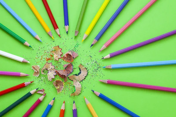 Papelaria Escolar Mesa Espaço Para Texto — Fotografia de Stock