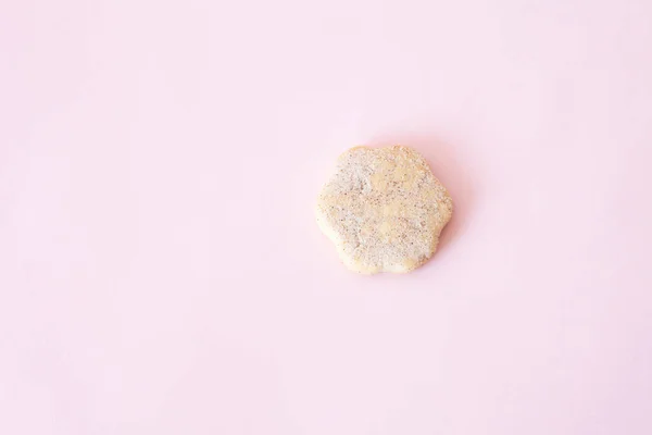 Cookie Fundo Rosa — Fotografia de Stock