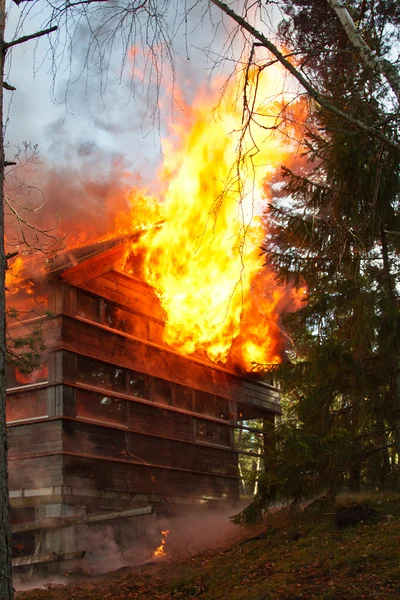 House fire — Stock Photo, Image