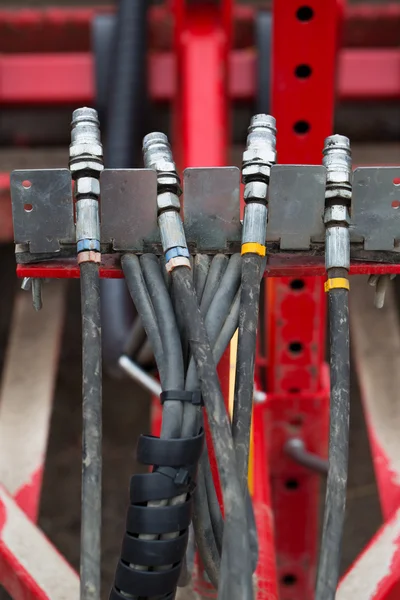 Hydraulic couplings portrait — Stock Photo, Image