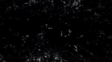 Bir damla su. 1000 fps 'de yüksek hızlı bir kamerayla çekildi. Yüksek kaliteli FullHD görüntüler
