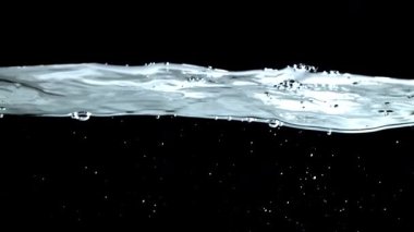 Hava kabarcıklı süper yavaş su dalgaları. 1000 fps 'de yüksek hızlı bir kamerayla çekildi. Yüksek kaliteli FullHD görüntüler