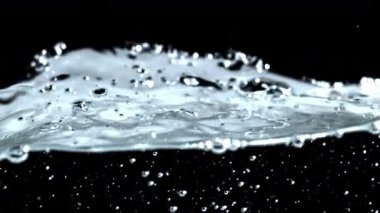 Hava kabarcıklı süper yavaş su dalgaları. 1000 fps 'de yüksek hızlı bir kamerayla çekildi. Yüksek kaliteli FullHD görüntüler