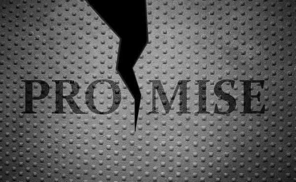 Broken promises concept — Stock Photo, Image