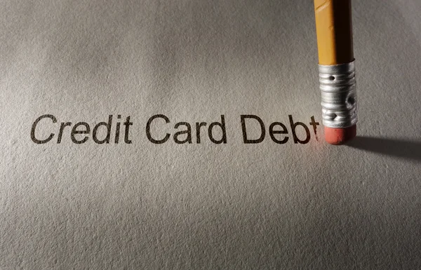 Carte de crédit dette fixer — Photo