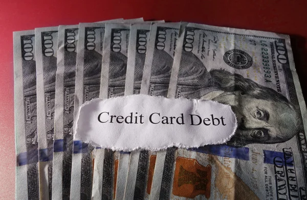 Kredi Kartı Borcu — Stok fotoğraf