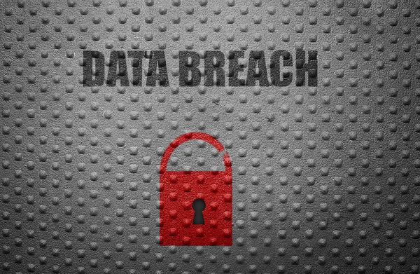 Data breach lock — Stock Photo, Image