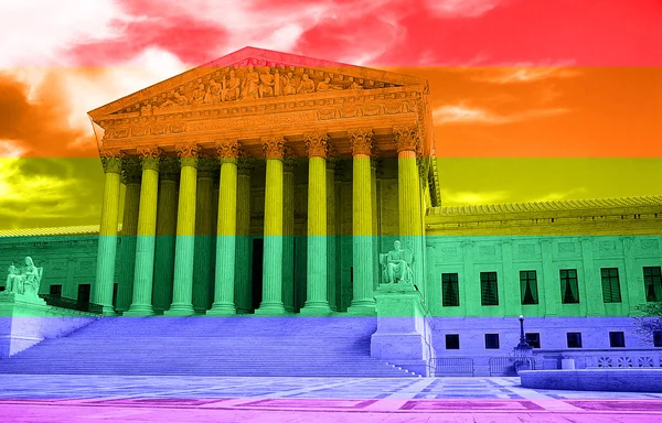 Corte Suprema LGBT colores —  Fotos de Stock