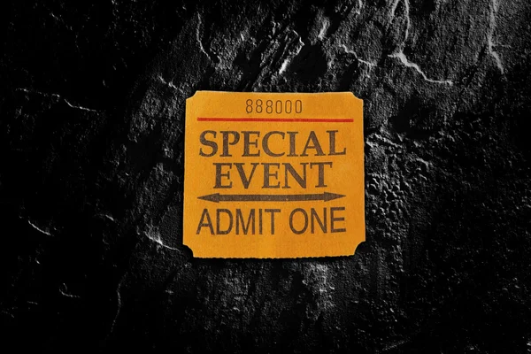 Special Event ticket stub — Stock Photo, Image