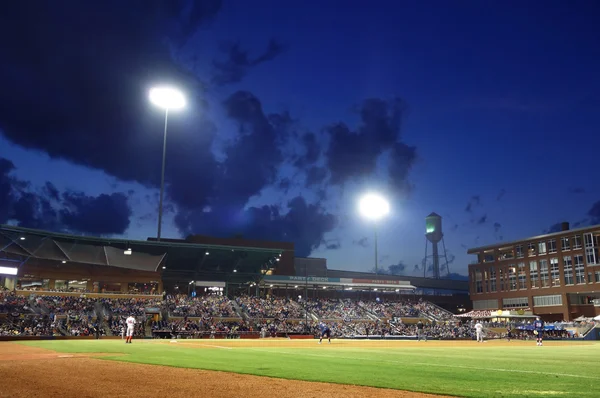 Noite de beisebol — Fotografia de Stock