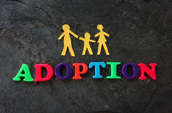 Family adoption concept — Stock Photo, Image