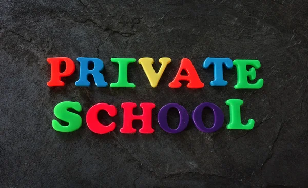 Private School letters — Stock Photo, Image