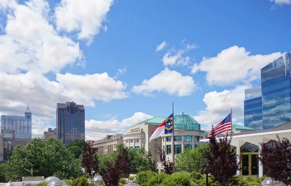 Vista Horizonte Centro Cidade Raleigh Carolina Norte — Fotografia de Stock