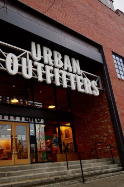 RALEIGH,NC/USA - 03-27-2021: The entrance to an Urban Outfitters retail store in downtown Raleigh, NC