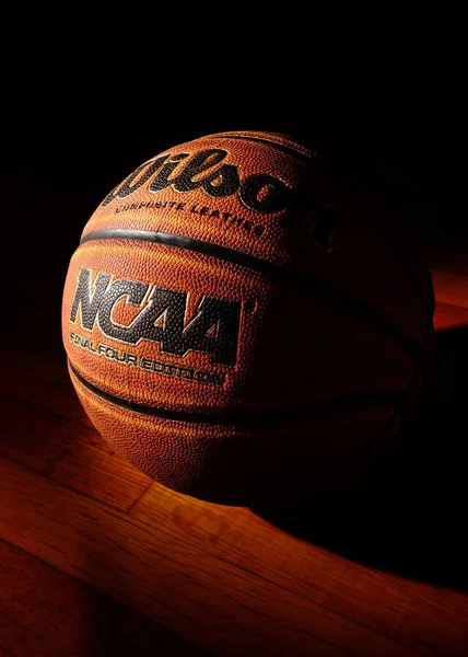 Wilmington Usa 2021 Wilson Ncaa Final Four Edition Basketball Hardwood — Stock Photo, Image