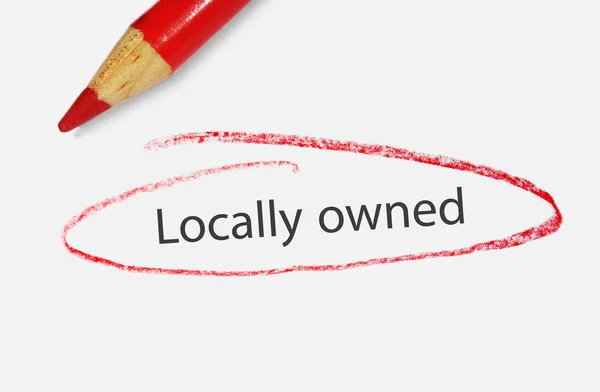 Locally owned — Stock Photo, Image