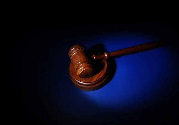 Gavel blue — Stock Photo, Image