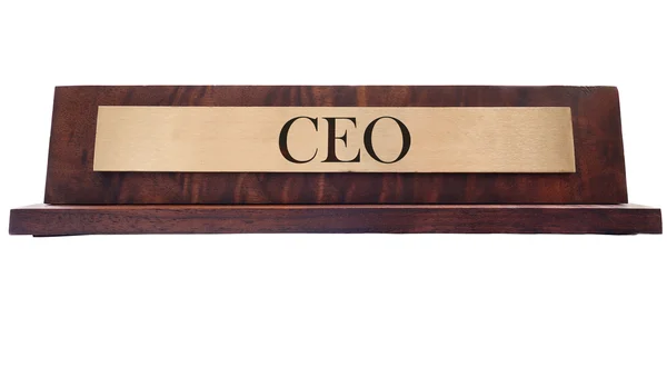 Placa de nombre CEO — Foto de Stock