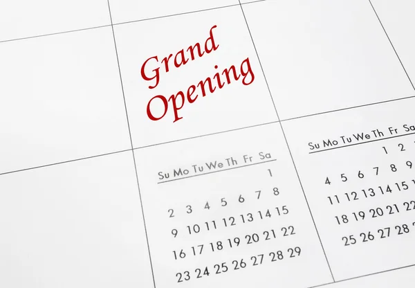 Grand Opening in red — Stock Photo, Image