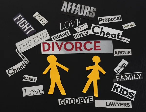 Mensajes de divorcio — Foto de Stock