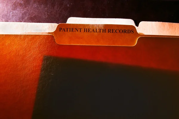 Zdrowia rekordy foldery — Zdjęcie stockowe