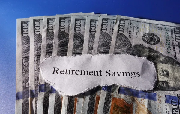 Risparmio di pensione — Foto Stock