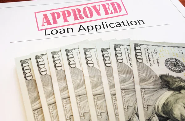 Approved Loan app — Stock Photo, Image