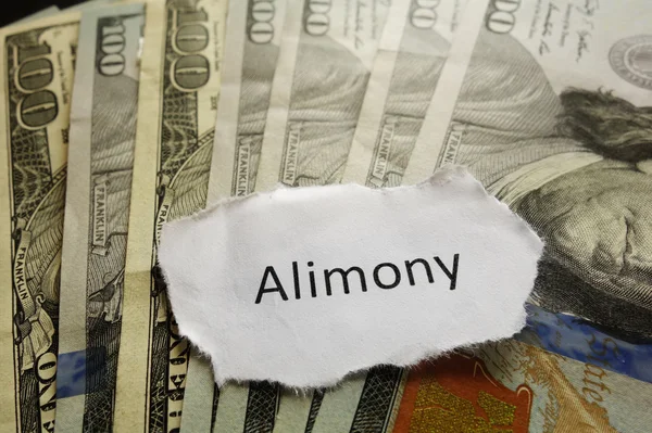 Alimony note — Stock Photo, Image