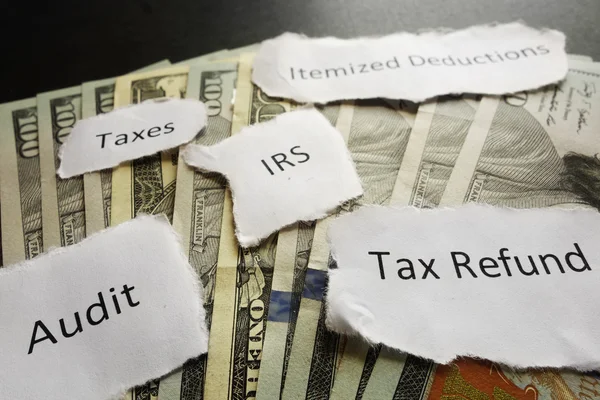 IRS податкових нотатки — стокове фото