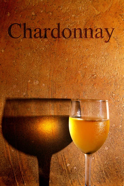 Wino białe chardonnay — Zdjęcie stockowe