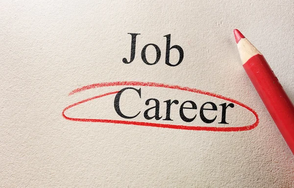 Career red circle — Stock Photo, Image