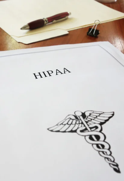 Előnyök a HIPAA dokumentum — Stock Fotó