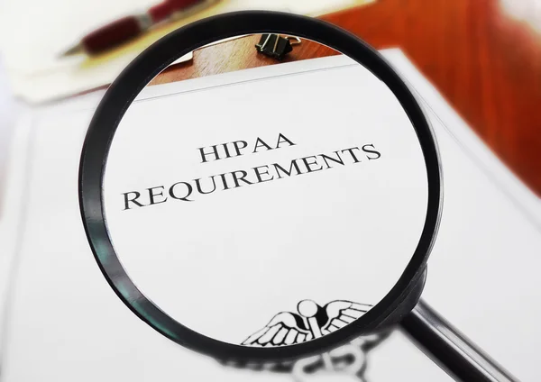 Hipaa 要求 — 图库照片