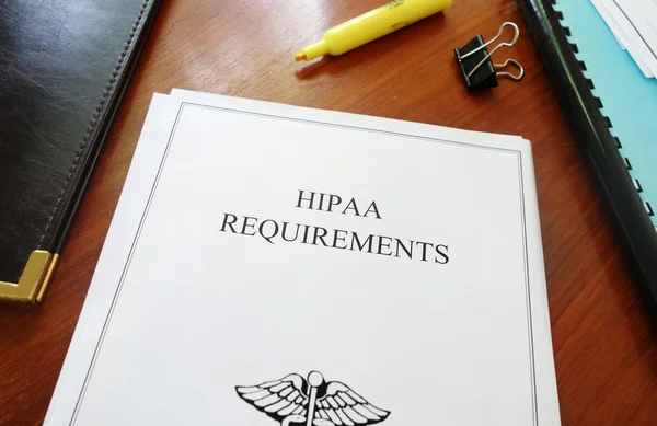 Hipaa 要求 — 图库照片