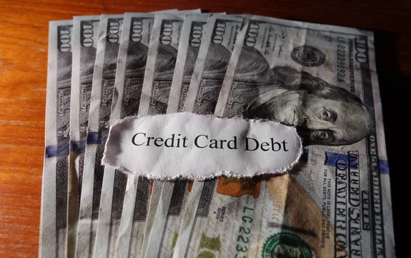 Credit card debt — Stock Photo, Image