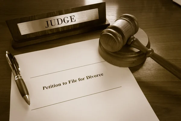 Petizione di divorzio — Foto Stock