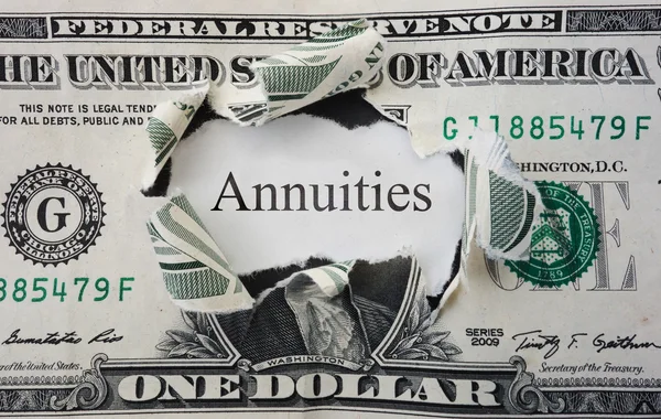 Annuities concept — Stock Photo, Image