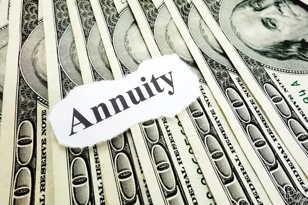 Annuity note — Stock Photo, Image