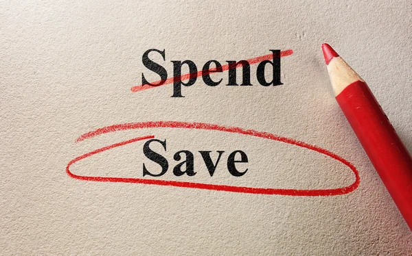 Выбор сбережений — стоковое фото