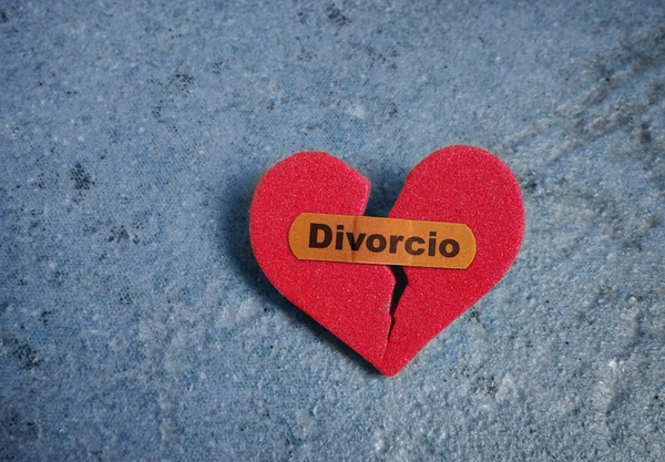 Gebroken divorcio hart — Stockfoto