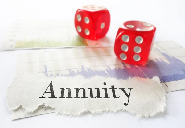 Annuity headline — Stock Photo, Image