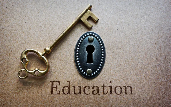 A educação é a chave — Fotografia de Stock
