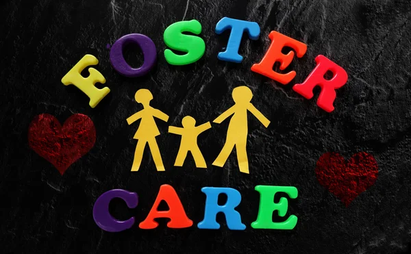 Foster Care familie — Stockfoto