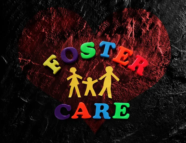 Foster Care hart — Stockfoto