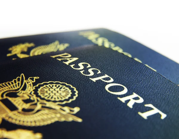 Passaporti degli Stati Uniti primo piano — Foto Stock