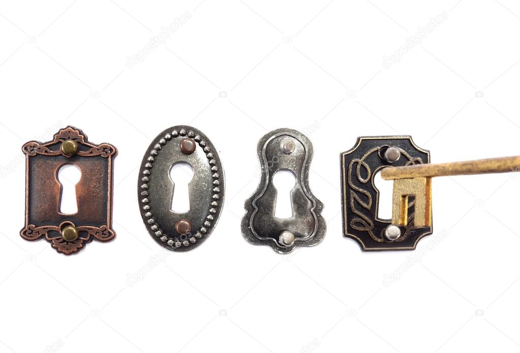 Old fashioned locks and key