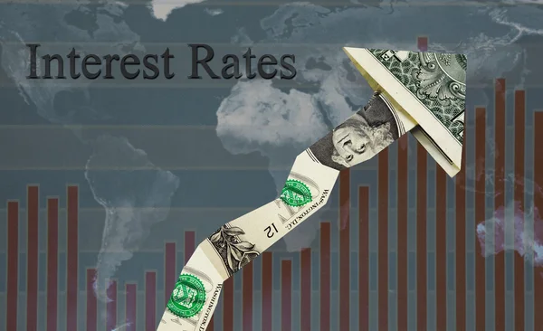 Rising interest rates — Stock Photo, Image
