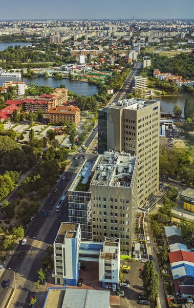 Aerial stadsutsikt i Bukarest, Rumänien — Stockfoto