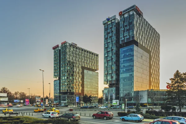 City Gate Towers, Bukarest — Stockfoto