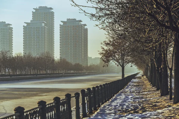 Bucharest morning cityscape — Stock Photo, Image